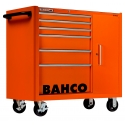 BAHCO C75 6 fiókos üres szerszámkocsi, oldalszekrénnyel (RAL-2009) narancssárga