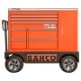 BAHCO Mobil XXL 9 fiókos üres szerszámkocsi oldalszekrénnyel (RAL-2009) narancssárga