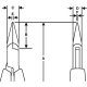 LINDSTROM Hegyescsőrű fogó, rövid, Supreme sorozat, 120mm