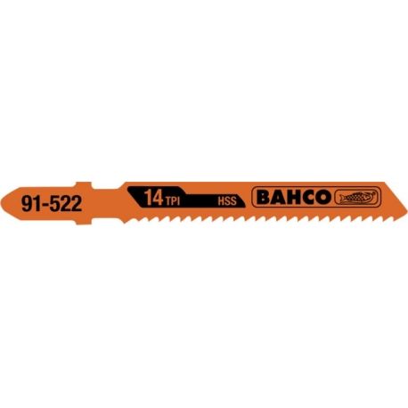 BAHCO Bi-metál dekopír fűrészlap, Euro befogású, 132mm, TPI 10/14