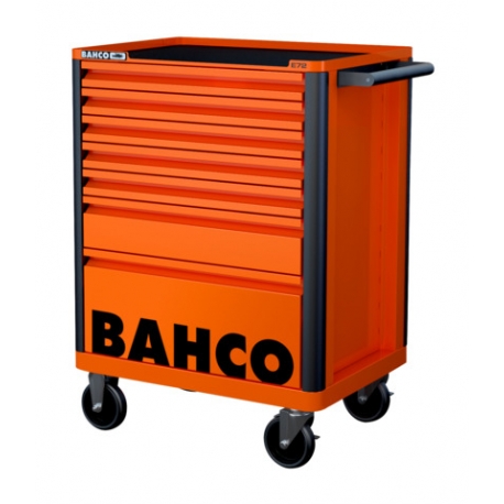 BAHCO E72 line 7 fiókos üres szerszámkocsi (RAL-2009) narancssárga