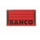 BAHCO 4 fiókos üres felsőszekrény (RAL-3001) piros