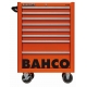 BAHCO C75 8 fiókos üres szerszámkocsi (RAL-2009) narancssárga