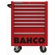 BAHCO C75 8 fiókos üres szerszámkocsi (RAL-3001) piros