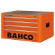BAHCO C85 4 fiókos üres felsőszekrény (RAL-2009) narancssárga