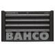 BAHCO C85 4 fiókos üres felsőszekrény (RAL-9005) fekete