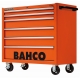 BAHCO C75 XXL 6 fiókos üres szerszámkocsi (RAL-2009) narancssárga