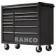 BAHCO C75 12 fiókos üres szerszámkocsi (RAL-9005) fekete