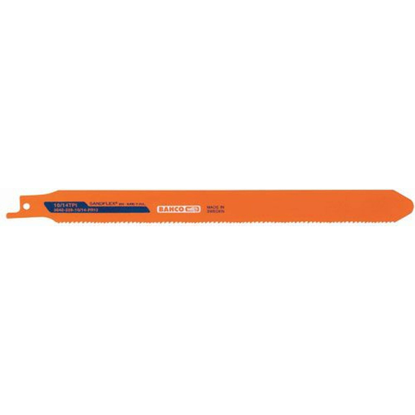 BAHCO Raklapbontó Orrfűrészlap Sandflex® Bi-metal, 228 mm (100 db), narancs színű