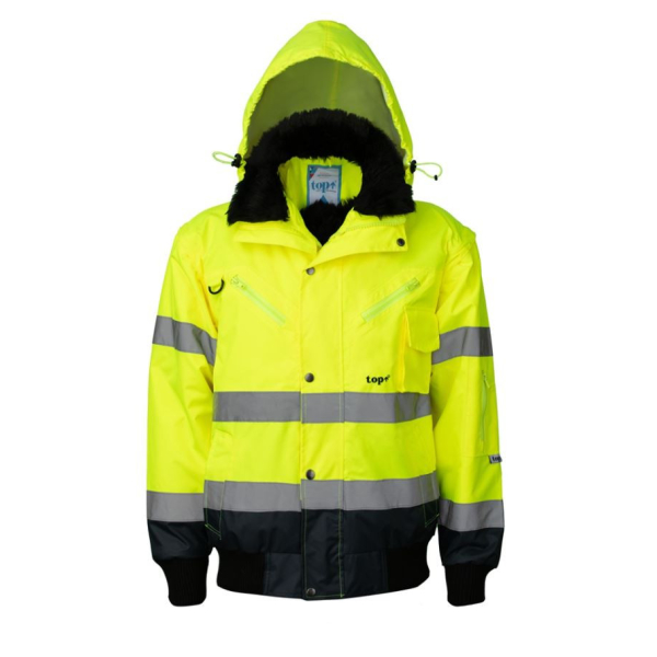 TOP HAWK Fluo Hi-Vis 3 in 1 dzseki, sárga 4XL