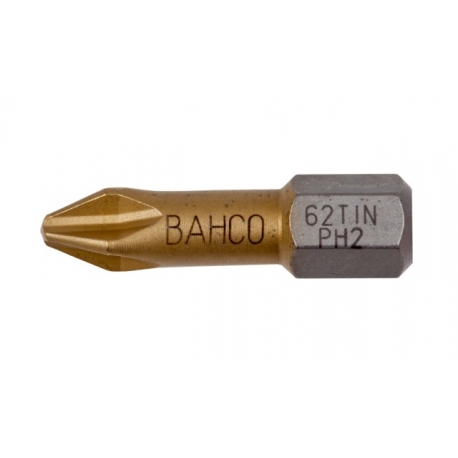 BAHCO Titán bit PH2 csavarokhoz, 25mm, bliszteres csomagolásban, 2db/csomag
