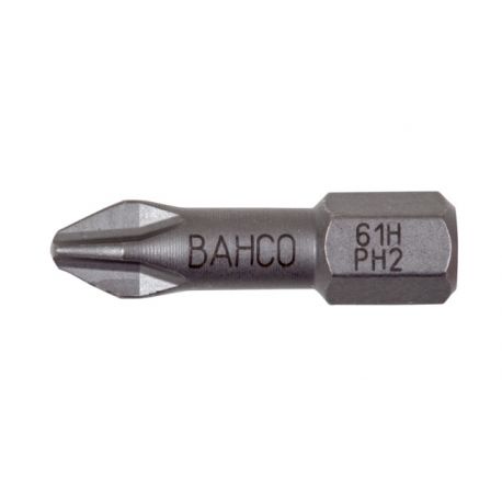 BAHCO 1/4" Extra kemény torziós bit 25mm, PH1, 10 bit/csomag