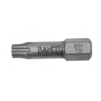 BAHCO 1/4" Extra kemény torziós bit 25mm, T25, bliszteres csomagolás, 2 bit/csomag
