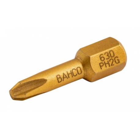 BAHCO Bit PH2G fejű gipszkartoncsavarhoz, 25mm, 5 bit/csomag