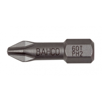 BAHCO Torziós bit, PH2 csavarokhoz, 25mm, bliszteres csomagolásban 2bit/doboz