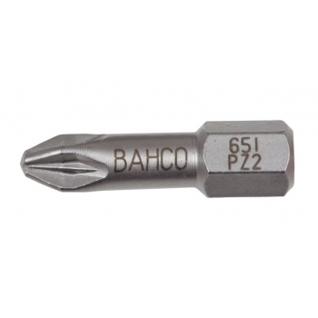 BAHCO Bliszteres csomagolású bitek, 2 darabos, PZ2 rozsdamentes bit 25mm
