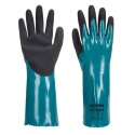Védőkesztyű nitril hosszúszárú, Sandy Grip Lite, Méret: XL, AP60, Szín: kék/fekete