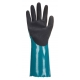 Védőkesztyű nitril hosszúszárú, Sandy Grip Lite, Méret: XL, AP60, Szín: kék/fekete