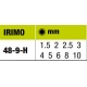 IRIMO GÖMBVÉGŰ IMBUSZkulcs készlet, hosszú, 1.5-10 mm, 9 RÉSZES