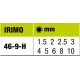 IRIMO IMBUSZkulcs készlet, FOSZFÁTOZOTT, 1,5-10 mm-IG, 9 RÉSZES