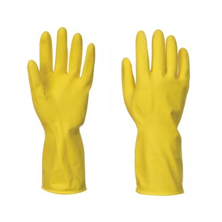 Háztartási latex kesztyű sárga, Méret: XL