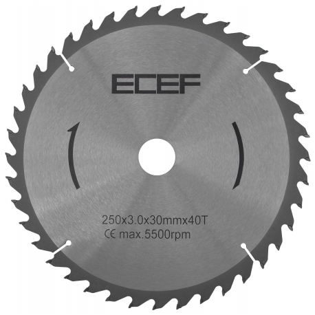 ECEF Vídiás Faipari Körfűrész tárcsa, közepes vágáshoz 300 mm 30,00X48DE