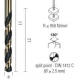 ECEF Fémcsigafúró készlet HSS-G, Gold Black, 1-10 mm 10 részes, 130° , Gold Black DIN338