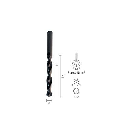 ECEF Fémcsigafúró HSS 118°, DIN338 0,40 mm