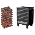 BAHCO 1477K9BLACK szerszámkocsi, gépjárműipari szerszámokkal felszerelve