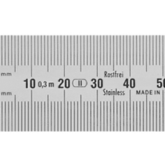 Acélvonalzó 30 mm B-J (A típus)