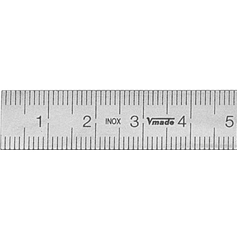 Acélvonalzó 13 mm B-J (A típus)