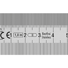 Acélvonalzó 30 mm B-J (B típus)