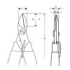 LINDSTROM Többcélú elektronikai olló, kevlár, ESD, 145mm