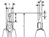 LINDSTROM RX Csípőfogó, vágási kapacitás: 0,1-0,6mm