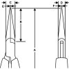 LINDSTROM Hegyescsőrű fogó, sima pofával, Supreme sorozat, 132mm