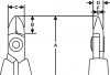 LINDSTROM Elektronikai fogó, 80-as sorozat, ovális fejű, vágási kapacitás: 0.1-1.00mm