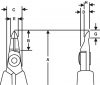 LINDSTROM Csípőfogó, ESD-D nyújtott ovális fej, 114/0,1-0,6 mm S