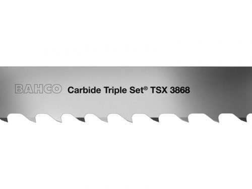 4400 mmx34-1.1-TSX-2/3, BAHCO Keményfém szalagfűrészlap 3868-Carbide Triple Set® TSX