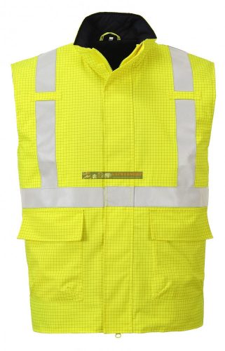 Bizflame Rain Hi-Vis antisztatikus FR mellény S776 PORTWEST Szín: sárga, Méret: L