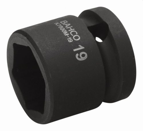 BAHCO Gépi dugókulcsfej 1/2" 17mm, ultra rövid