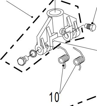 BAHCO CSEREALKATRÉSZ- pedálrugók -BH- krokodil emelőkhöz (BH11500 / BH12000 / BH13000)- 1 pár