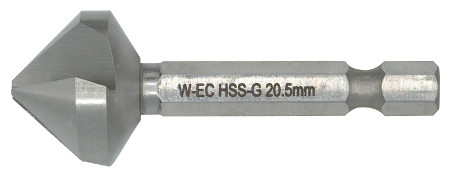 ECEF Kúpsüllyesztő 90° 12,4 mm 1/4"-os bit befogással, HSS-G, DIN335C