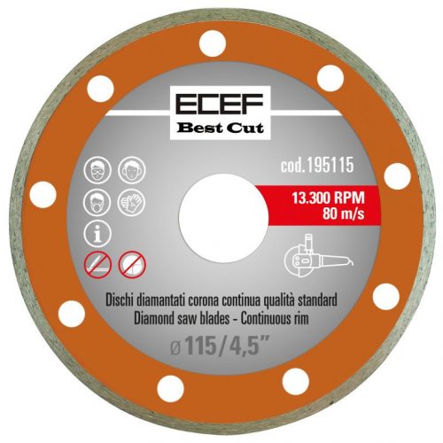 Gyémánttárcsa ECEF, folytonos vágórésszel 230 mm 9"