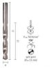 ECEF Fémcsigafúró 23,00 mm HSS-G DIN338