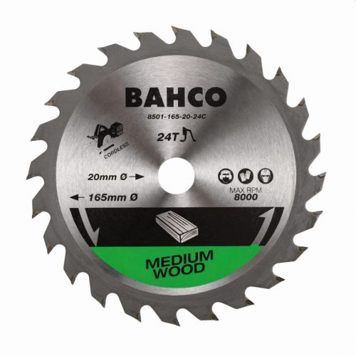 BAHCO (anno SANDVIK) Körfűrész tárcsa vidiás, 150 mm, fához akkumulátoros géphez