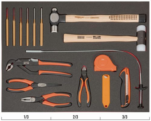 BAHCO 3/3 Szerszámösszeállítás: Ütő- & Vágószerszámok, 11 részes