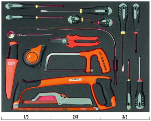 BAHCO 3/3 Szerszámösszeállítás: Ergo™ Csavarhúzók + Vágószerszámok, 16 részes