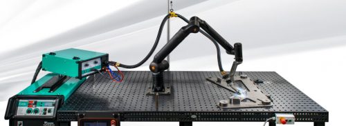 Merkle hegesztőrobot WeldRobo7 HighPulse 400DW géppel és 2m asztallal