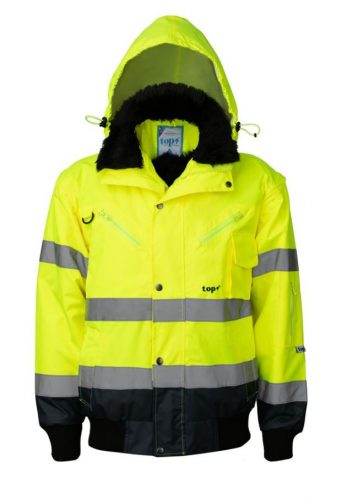 TOP HAWK Fluo Hi-Vis 3 in 1 dzseki, sárga M