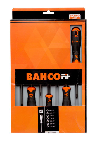 BAHCOFit csavarhúzó készlet, TORX-PZ (7 részes)